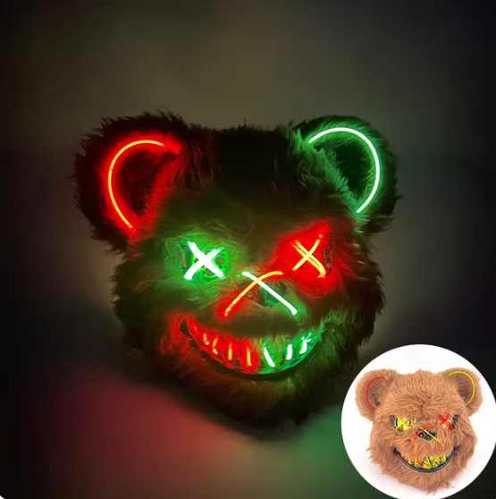 Masque Sanglant Ourson Lumière LED