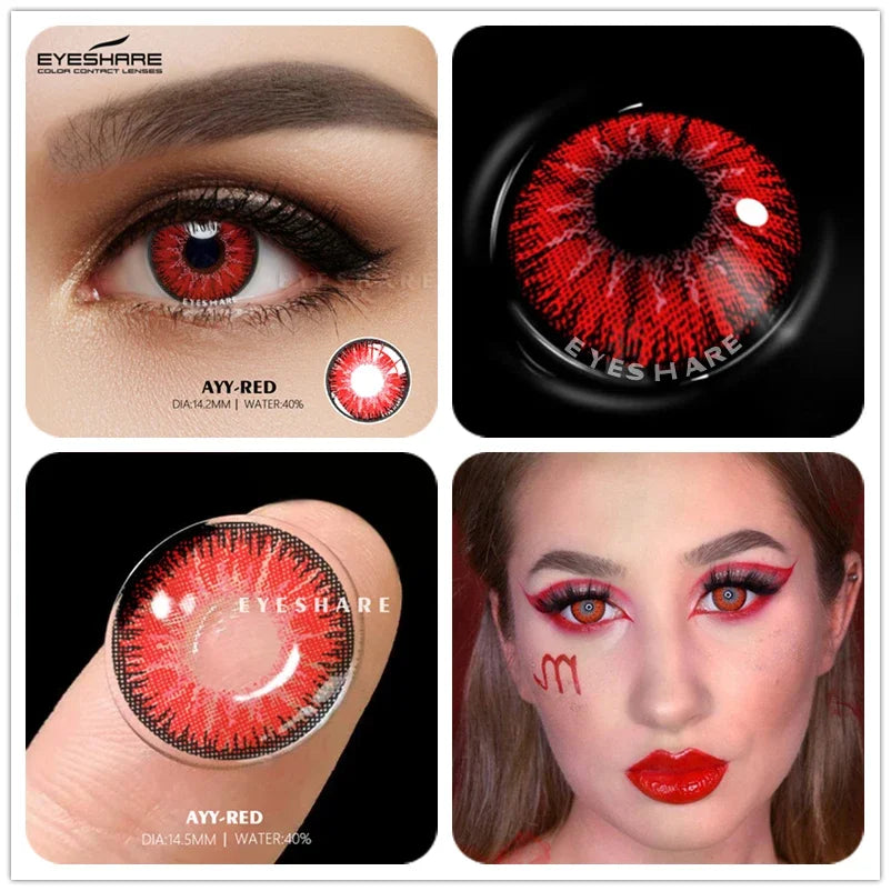 Lentilles Cosplay Couleurs Halloween