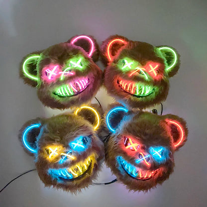 Masque Sanglant Ourson Lumière LED