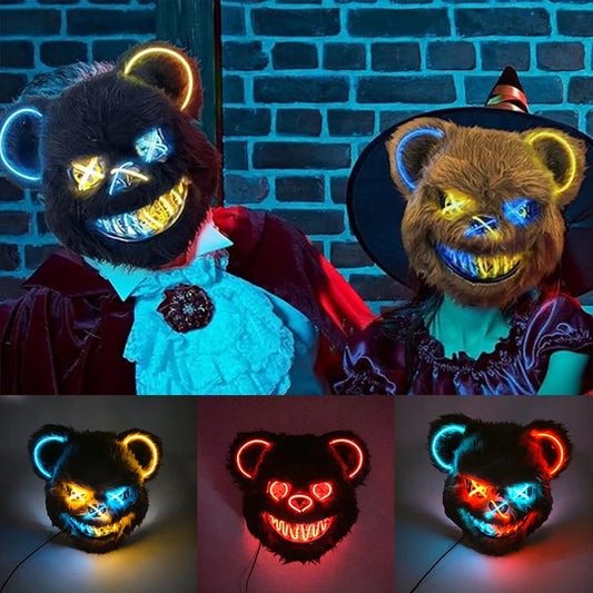Masque Sanglant Ourson Lumière LED
