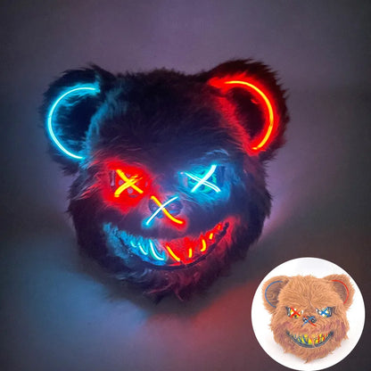 Masque Sanglant Ourson Lumière LED