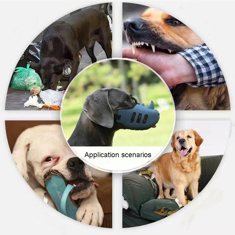 Muselière Rhino en Silicone pour Chiens