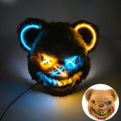 Masque Sanglant Ourson Lumière LED