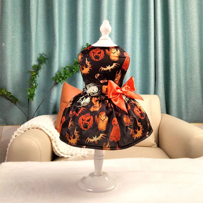 Robe Chien Halloween Citrouille Mignonne