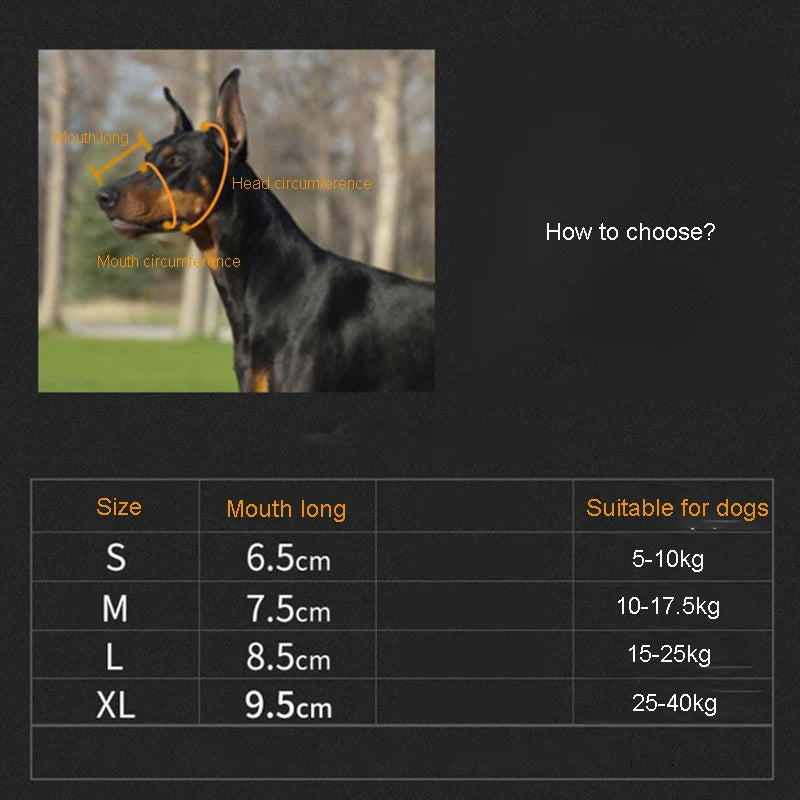Muselière Rhino en Silicone pour Chiens